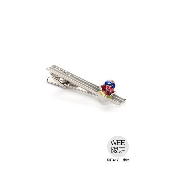 【洋服の青山】レッド 秘密戦隊ゴレンジャーモチーフタイバー WEB限定 タイバー 全長:約5.4cm×幅約0.5cm モチーフ部分 縦:約1.6×横:約1.3cm