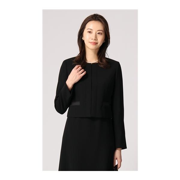 オールシーズン用 ブラック系 ノーカラー フォーマルジャケット Anchor Woman Person S 洋服の青山plus 通販 Paypayモール