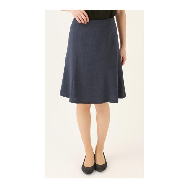 【未使用級】ALAIA アライア フレアスカート 膝丈 ネイビー 厚手 38 リアルスタイル REAL STYLE スカート レディース 40代 膝丈 フレア A