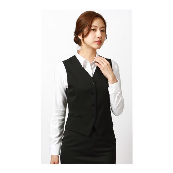 AOYAMA 【洋服の青山】オールシーズン用 ブラック系 レディースベスト