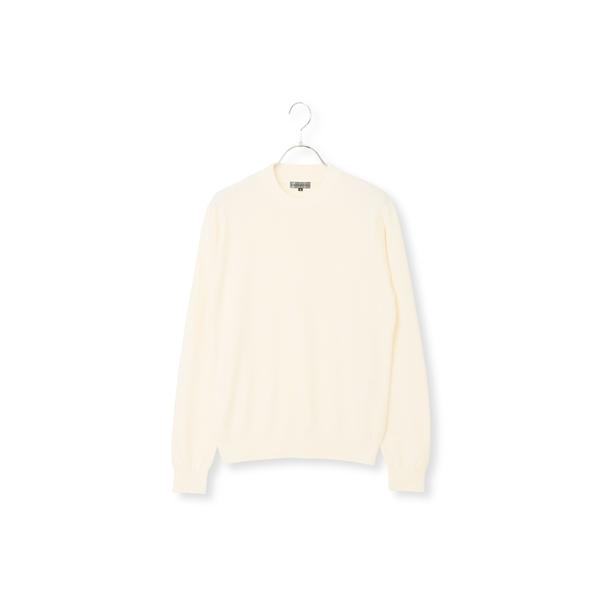 AOYAMA 【洋服の青山】秋冬用 ホワイト系 クルーネックセーター【2024