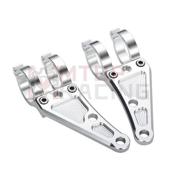 汎用 ヘッドライトステー シルバー 27Φ 30Φ 31Φ 32Φ 33Φ 35Φ 36Φ 37Φ 38Φ 39Φ 41Φ 43Φ 45Φ 46Φ 48Φ 49Φ 50Φ 52Φ 54Φ 55Φ