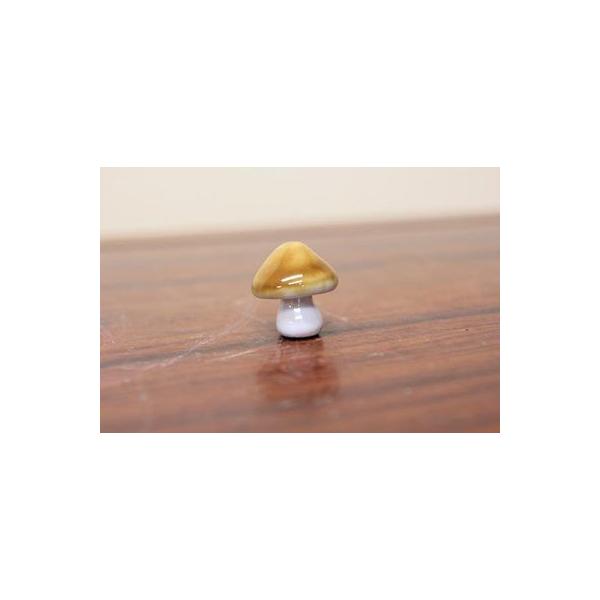 資材 雑貨 置物 添景 陶器オブジェ：きのこ*キノコ 茸 : 遊恵盆栽