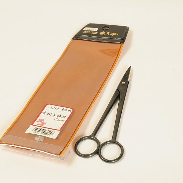 盆栽芽摘鋏　155ｍｍ盆栽道具の基礎商品です。葉や新芽を切る時に必要です。　全長：155mm