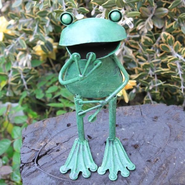 雑貨 かえる：メタルフロッグ*直立 : 遊恵盆栽 Yahoo!店 - 通販