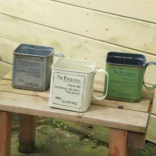 ナチュラルガーデン フレンチカントリー雑貨 インテリア雑貨 カントリー雑貨 ブリキガーデン小物 パントルクルールカップl お色選べます F3387 遊恵盆栽 Yahoo 店 通販 Yahoo ショッピング