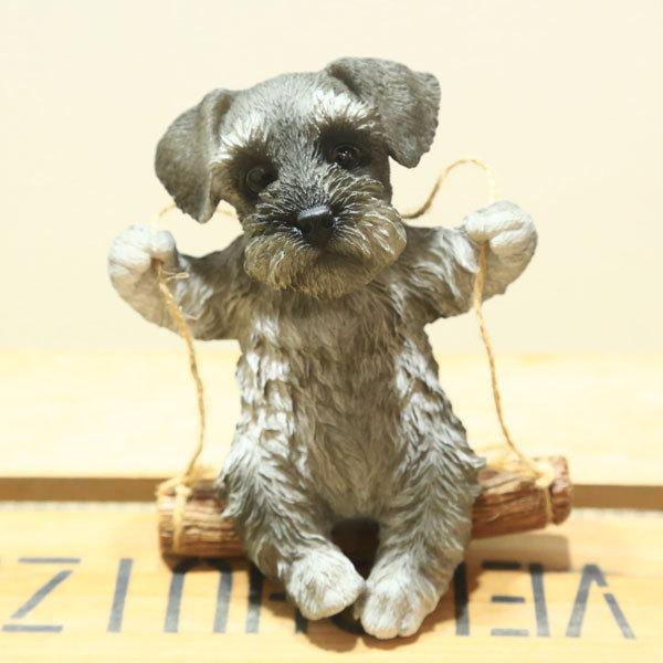 クリスマス⭐ミニオブジェ   ミニチュアシュナウザー 純金(K24)製 『ミニチュアシュナウザー』ミニチュアオブジェ