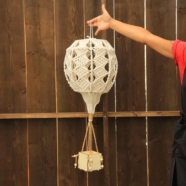 おしゃれ 雑貨 インテリア プランツハンガー：マクラメ バルーン*9257