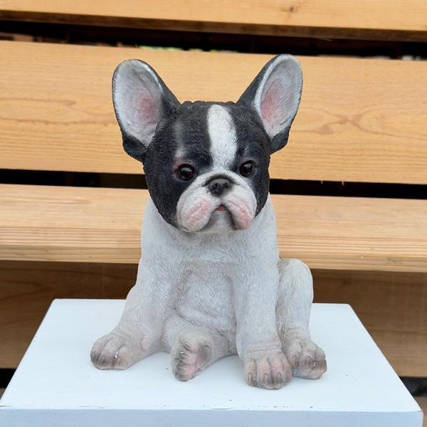 雑貨 置物 フィギュア：フレンチブルドック*フレブル 子犬 フィギア