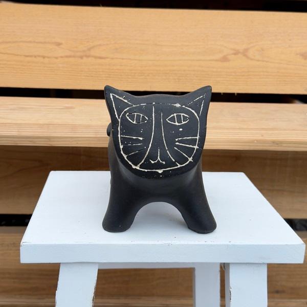 ネコ ねこ 猫 鉢 ポット ガーデン雑貨：アフリカン キャットケースL