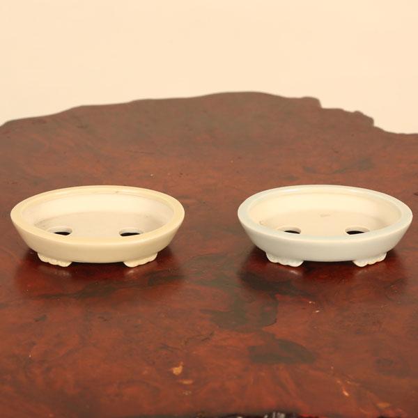 現代小鉢：平安佑泉 楕円鉢 8.0cm *資材 へいあんゆうせん : 遊恵