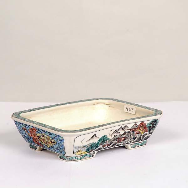 盆栽小鉢：月香 長方鉢 14.7cm【現】*資材 : 遊恵盆栽 Yahoo!店 - 通販