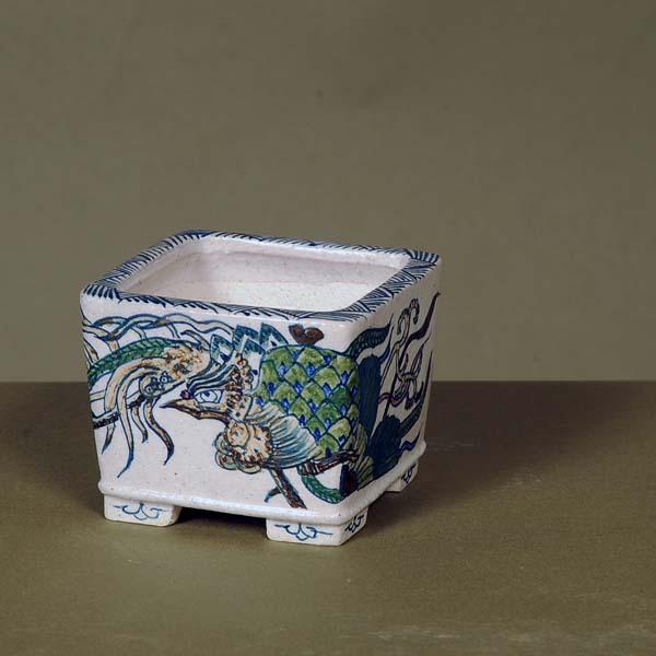 祥石　盆栽鉢 現代小鉢：祥石(二代目)ゆうき*大 丸鉢 4号 | すべての商品
