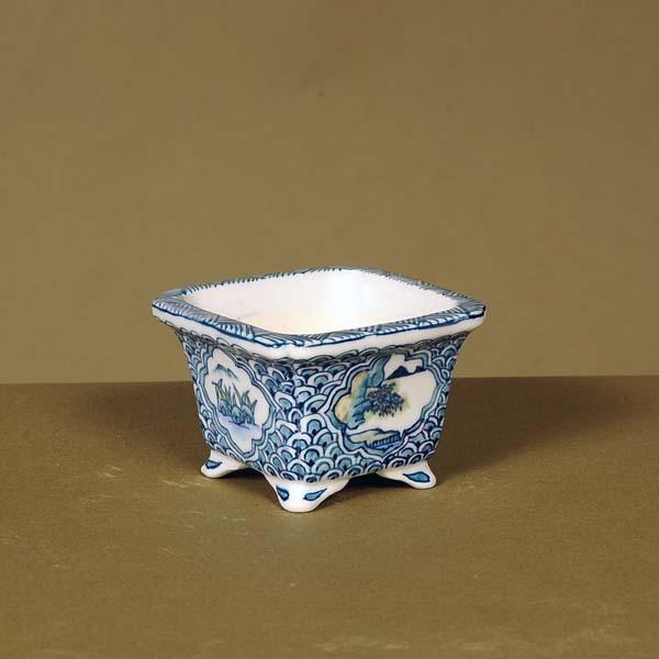 現代小鉢：祥石(二代目) 正方鉢 6.7cm【現】*資材 : 遊恵盆栽 Yahoo!店