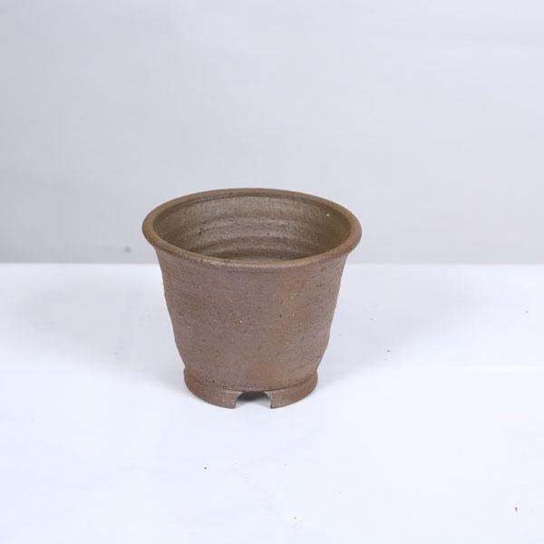 丹満　盆栽鉢　小品　ミニ盆栽 盆栽小鉢：立杭焼 丹満 丸鉢 12.5cm 【現品】Tachikui : 遊恵