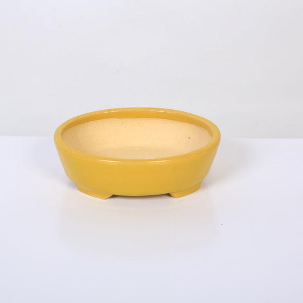 現代小鉢：昭山 楕円鉢【現品】*shouzan 11.7cm : 遊恵盆栽 Yahoo!店