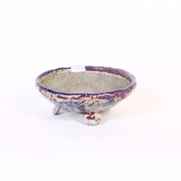 現代小鉢：越前文山 足付丸鉢 *14.5cm【現品】bunzan : 遊恵盆栽 Yahoo