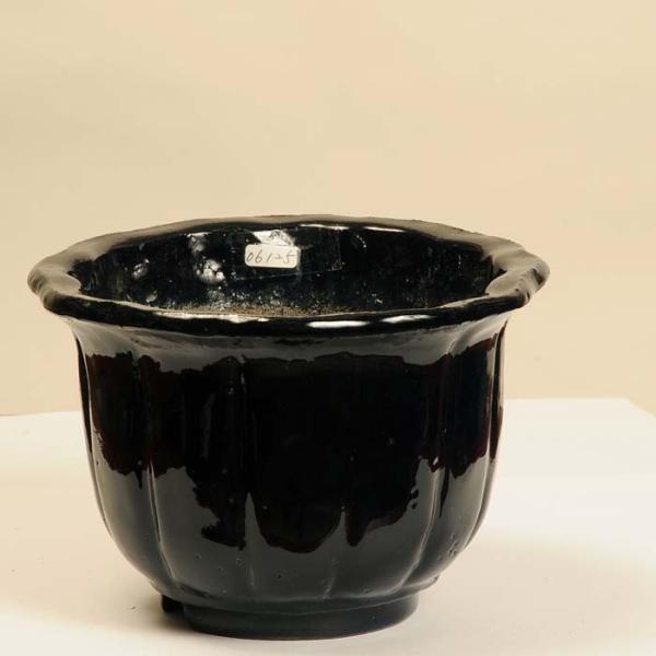 盆栽小鉢：秀峰 花形大深鉢 18.9cm *現品もの 資材 : 遊恵盆栽 Yahoo