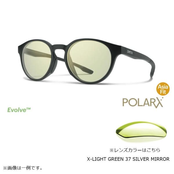 SMITH サーク POLARX Cirque Matte Black X-Light Green 37 Silver Mirror