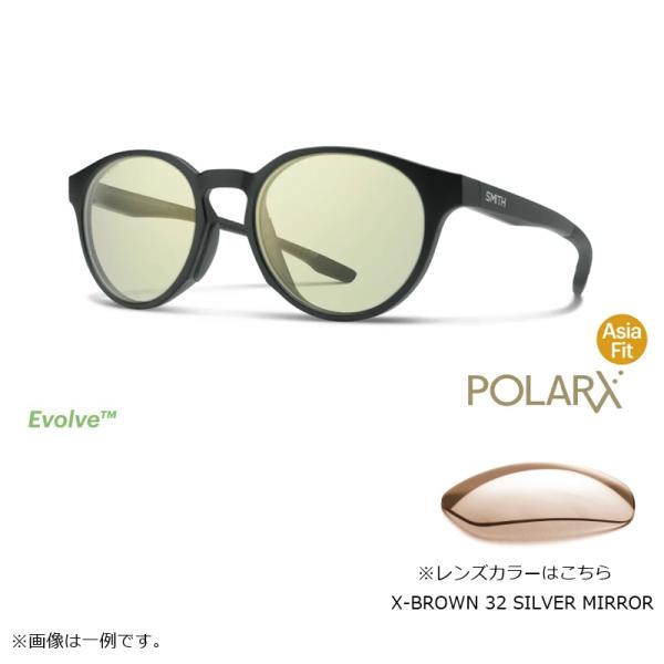 SMITH サーク POLARX Cirque Matte Black X-Brown 32 Silver Mirror
