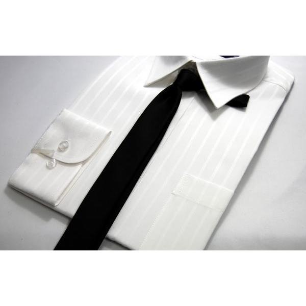 ナロータイ ネクタイ シルク ブラック 黒 お葬式 お通や : 0-STYLE