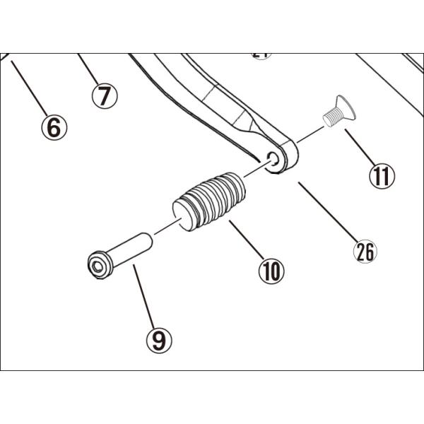 【CBR250R】RACING 4POSITION BACK STEP KIT(EC09650KYJRA12)の補修部品です。【CBR250RR】RACING 4POSITION BACK STEP KIT(EH650K64R1)の補修部品...