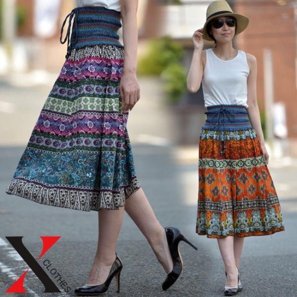 エスニック 2way スカート レディース エスニック柄 ロング スカート ワンピース レディース フォークロア ボヘミアン 民族 春 夏 秋 Buyee 日本代购平台 产品购物网站大全 Buyee一站式代购 Bot Online