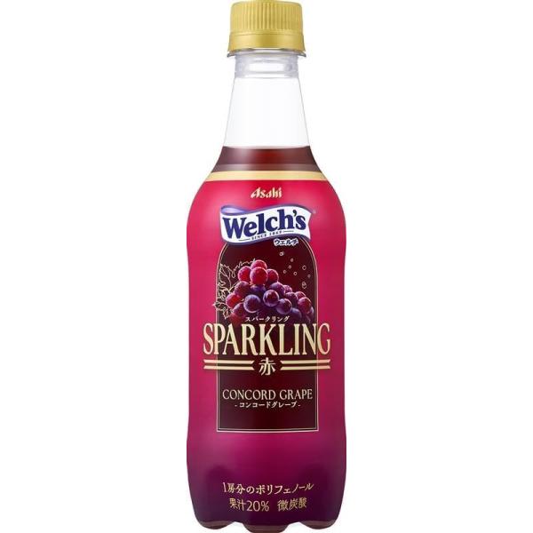 Welch'sスパークリング赤 450ml×24本 [ウェルチ][アサヒ飲料]