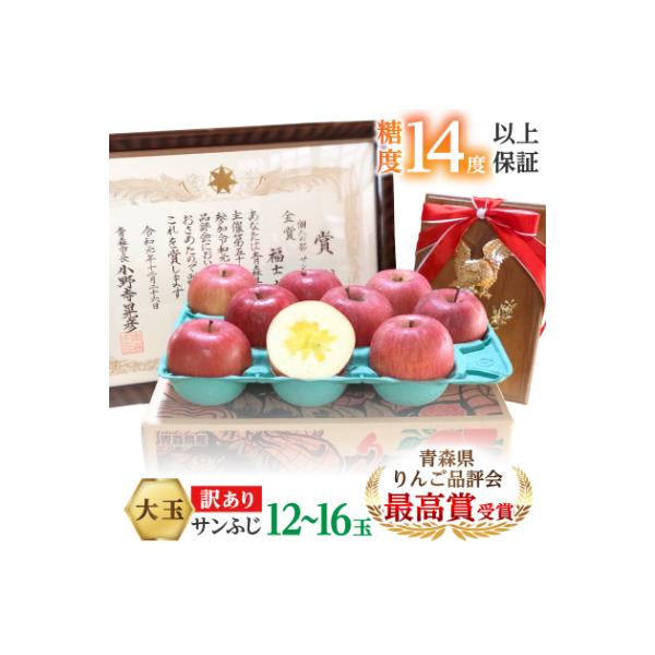 ふるさと納税 青森市 【りんご品評会最高賞】大玉 約5kg 糖度14度以上
