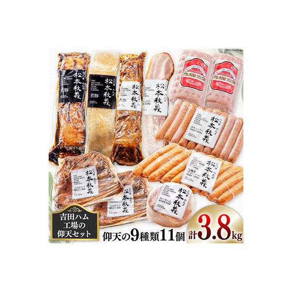 ふるさと納税 吉田町 【吉田ハム工場の仰天セット】3.8kg 仰天の9種類