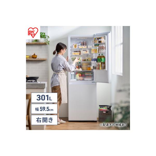 ふるさと納税 大河原町 冷蔵庫 301L自動製氷機付き 2ドア 冷凍冷蔵庫