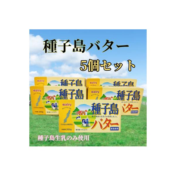 ふるさと納税 西之表市 種子島バター 5個セット