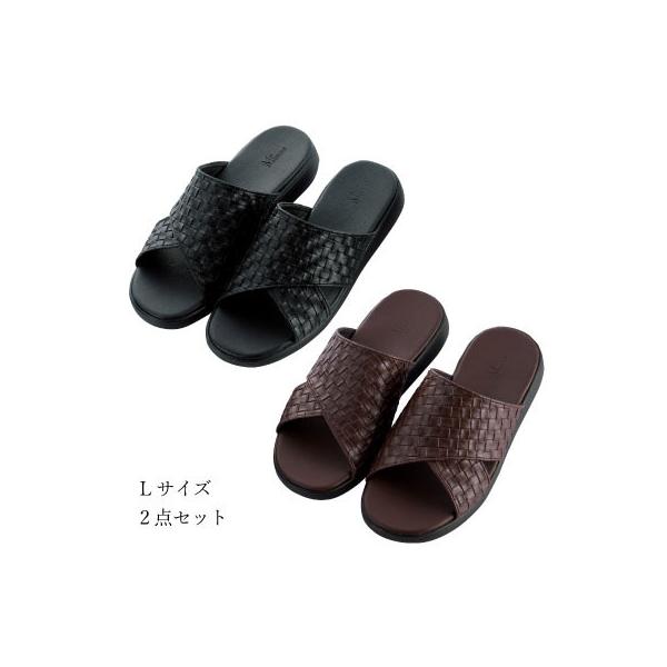 ふるさと納税 小野市 M+home クロワゼ 紳士用外履きサンダル2点セット