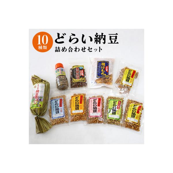 ふるさと納税 小美玉市 どらい納豆詰め合わせセット(10種詰め合わせ