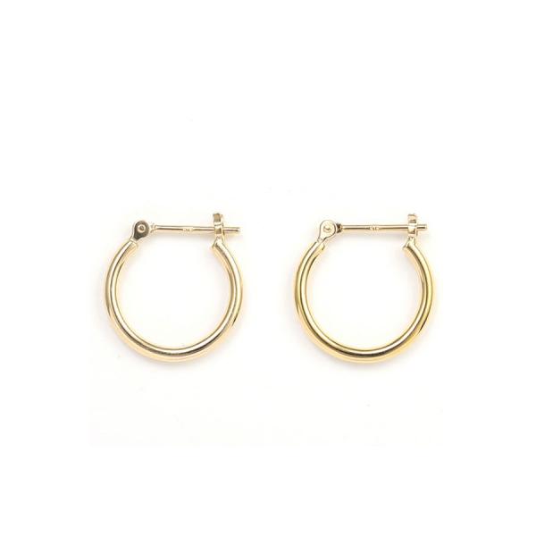 ふるさと納税 昭和町 K18 フープピアス 111659 太さ1.5mm ・直径13.0mm