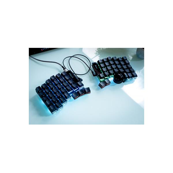 ふるさと納税 飛騨市 トラックボール付き60%左右分割キーボードキット