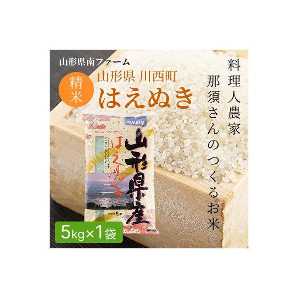 ふるさと納税 川西町 【令和7年産】山形県産【はえぬき】精米 5kg(5kg