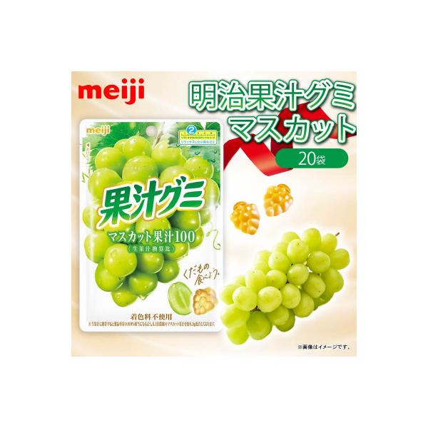 ふるさと納税 藤枝市 明治 果汁グミ マスカット 54g×20個 着色料不使用