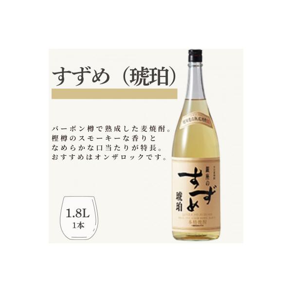 ふるさと納税 九重町 銀座のすずめ (琥珀) 1800ml 1本 麦焼酎 : Yahoo