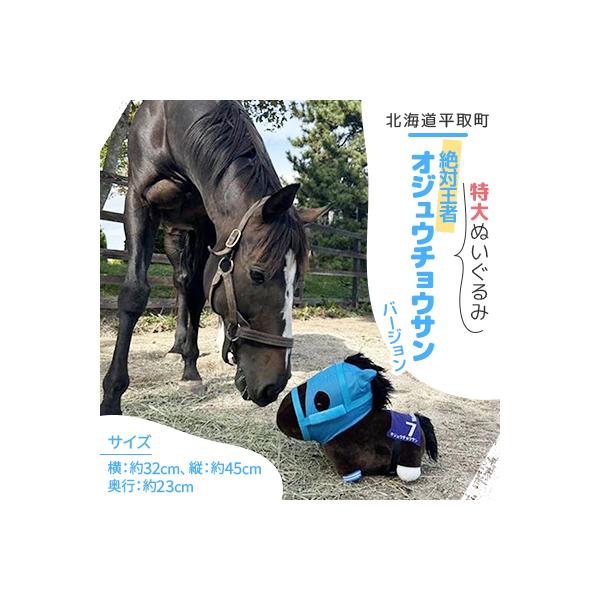 ふるさと納税 平取町 【競馬グッズ】特大ぬいぐるみ 絶対王者【オ
