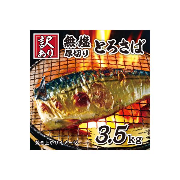 ふるさと納税 銚子市 【訳あり】無塩厚切りとろさば 約3.5kg