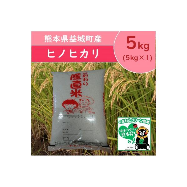 ふるさと納税 益城町 【熊本地震復興応援】熊本県益城町産 単一原料米 令和7年産「ヒノヒカリ」5kg(5kg×1袋)