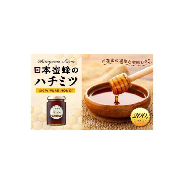 ふるさと納税 栃木市 日本蜜蜂のハチミツ100%!はちみつ(1本) 高級 自然