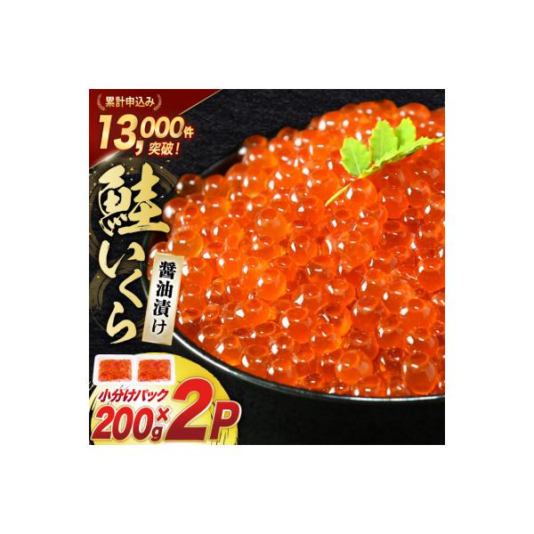 ふるさと納税 気仙沼市 鮭 いくら 醤油漬け 200g×2p [20563341] さけ 小分け 味付いくら