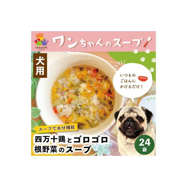 ふるさと納税 四万十市 いつものごはんにかけるだけ!四万十鶏とゴロゴロ根野菜のスープ24袋セット【ペットフード】26-090