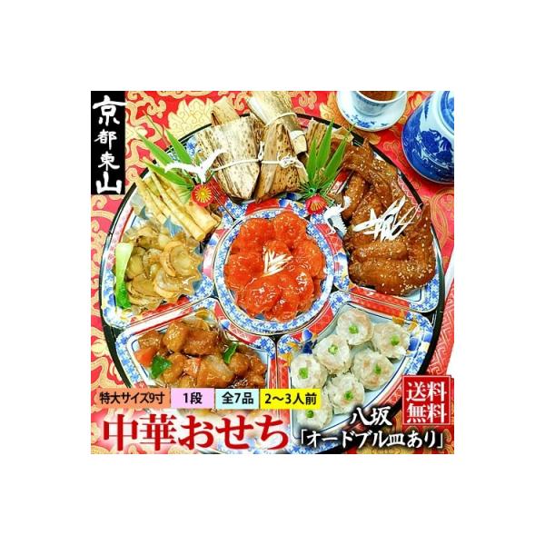 ■お礼品詳細　・容量：・フカヒレ姿煮（1枚）×2パック  ・中華おせち 全7品　2〜3人前　一段重（オードブル皿あり） 　・消費期限：冷凍状態で2026年3月31日　※解凍されましたらお早めにお召し上がりください。　・アレルギー品目：卵、乳...