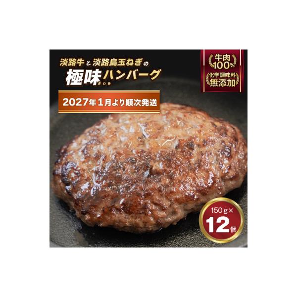 ふるさと納税 淡路市 淡路島 極味ハンバーグ 150g×12個【2027年1月より順次発送】　ao05879