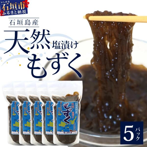 ふるさと納税 石垣市 【石垣島特産】天然もずく(塩漬け)たっぷり食べ