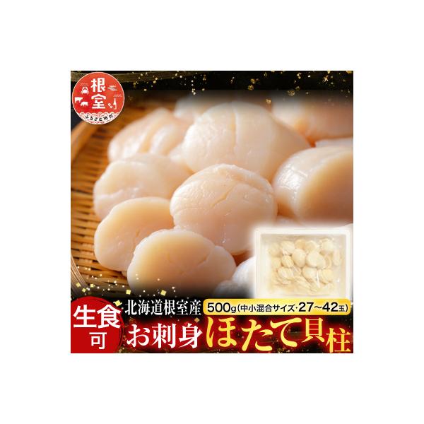 ふるさと納税 根室市 ＼漁業者応援品/【北海道根室産】お刺身ほたて貝柱500g A-42125
