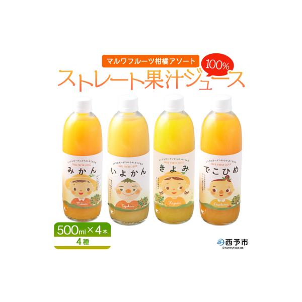 ふるさと納税 西予市 マルワフルーツ柑橘アソート ストレートジュース